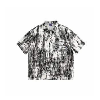 Trendy Simple Blended Synthetic Fabrics Shirt Unisex