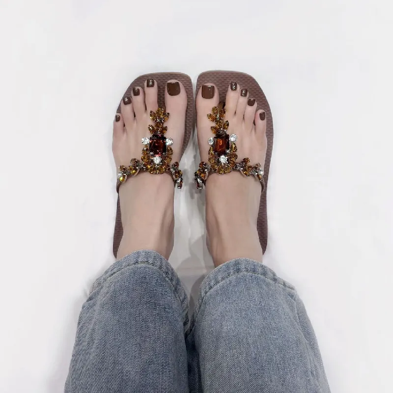 Casual Plain Flip Flops-4