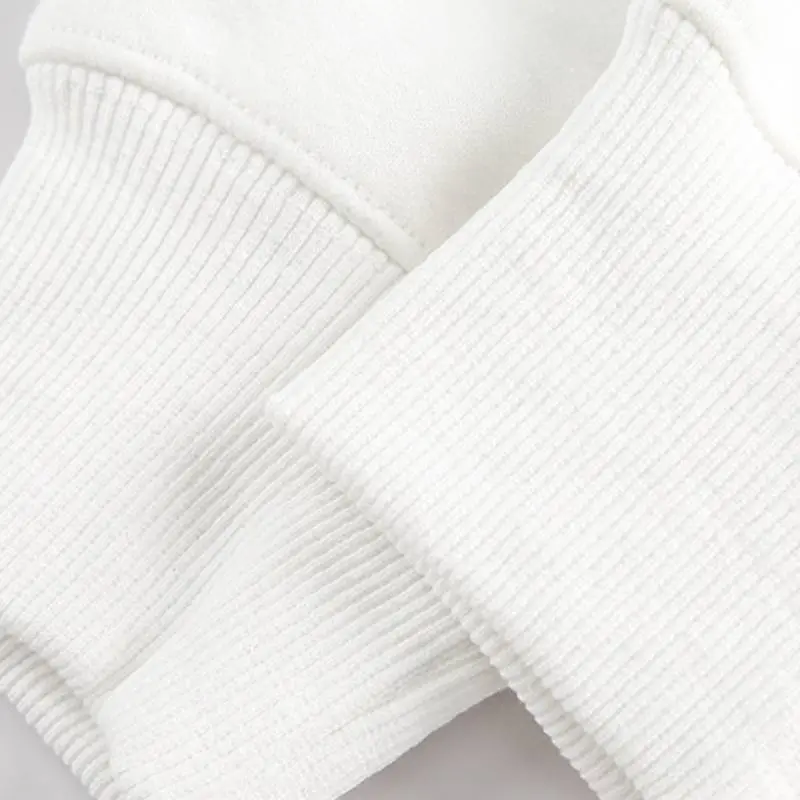Simple Plain Cotton Blended Fabric Sweatshirt Unisex-6