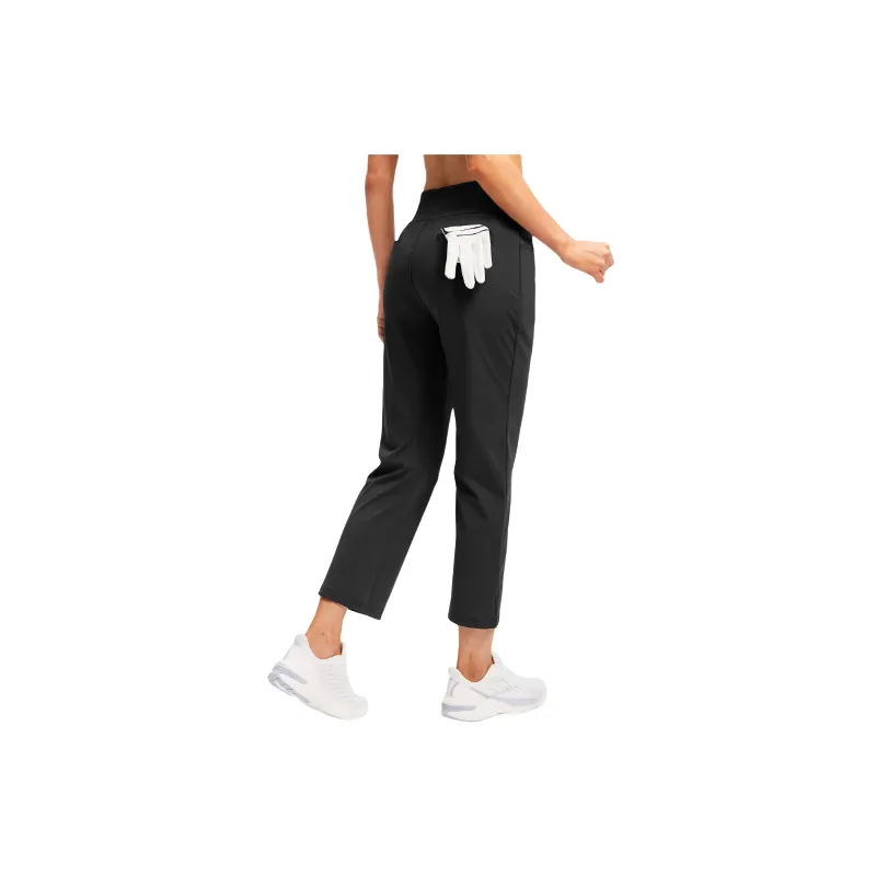 Casual Plain Polyester Sports Pants Women-1