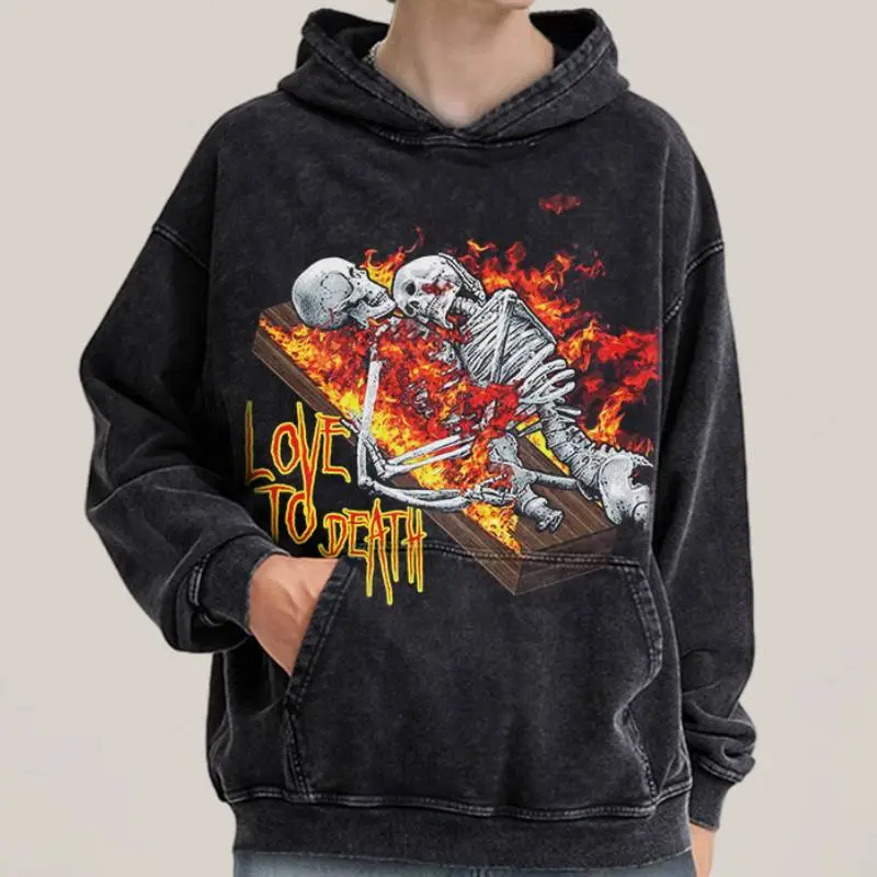 Fashionable Skull Sweatshirt-2