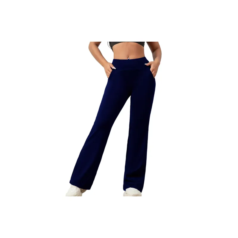 Simple Loose Polyester Casual Pants Women-7
