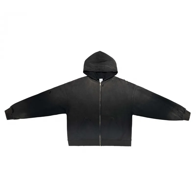 Retro Washed Zipper Jacket-4