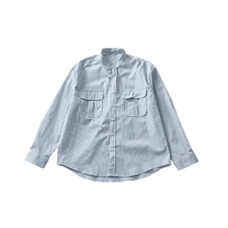 Casual Loose Cotton Blended Fabric Shirt-0