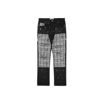 Woolen Plaid Casual Pants