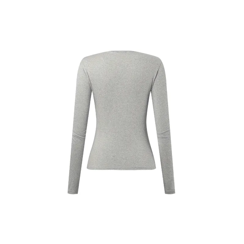 Retro Plain Polyester T Shirt Women-7