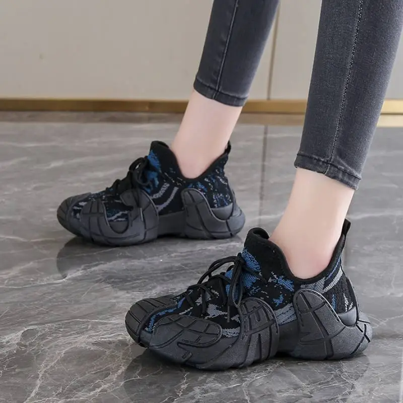 Sporty Breathable Chunky Sneakers-1