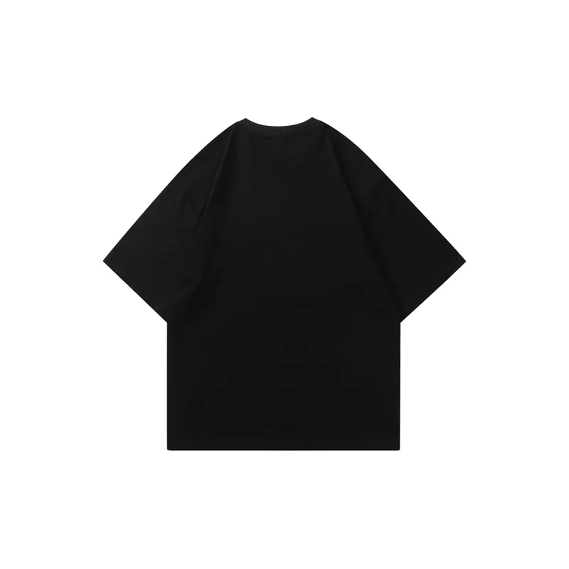 Retro Plush Flocking T Shirt-1