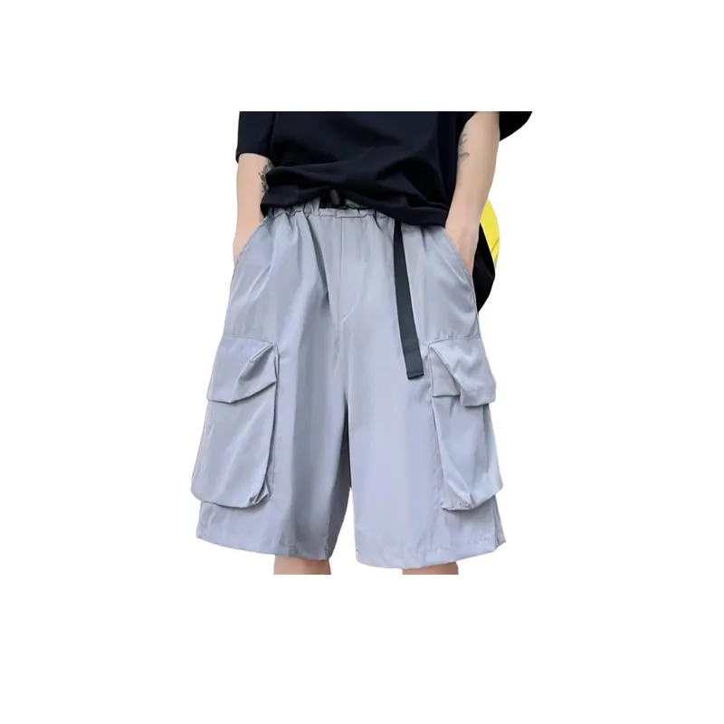 Loose Multi Pockets Casual Shorts-0