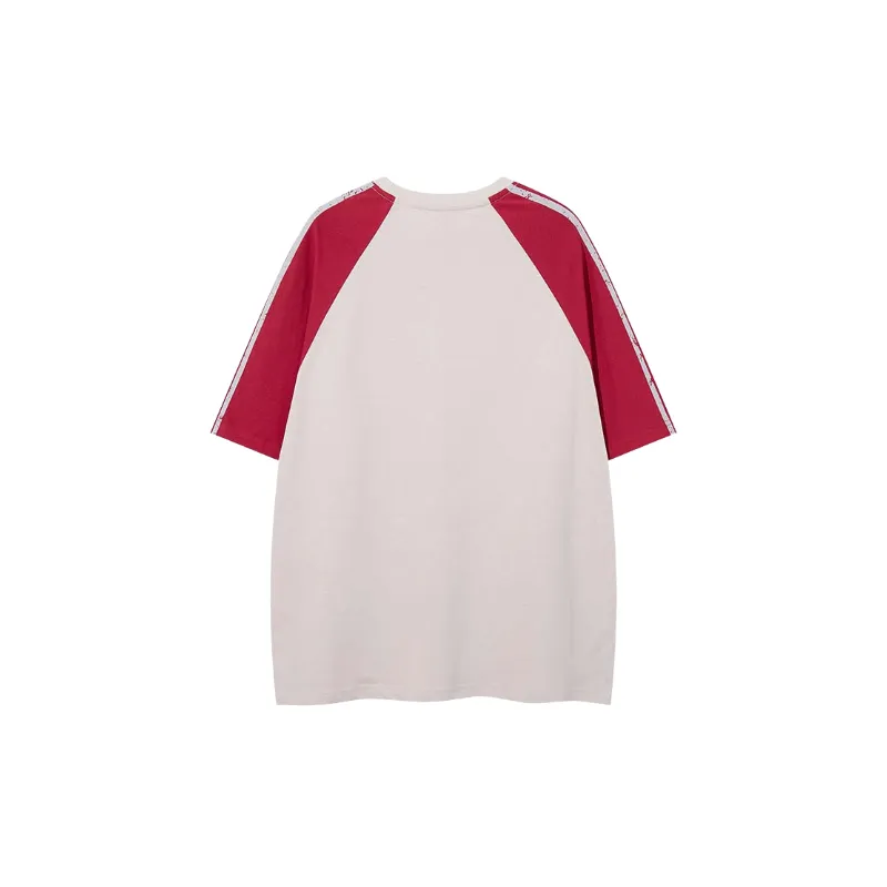 Retro Loose Cotton Blended Fabric T Shirt-5