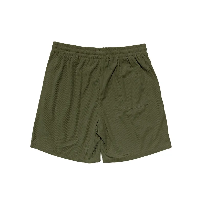 Casual Fashionable Corduroy Sports Shorts-3