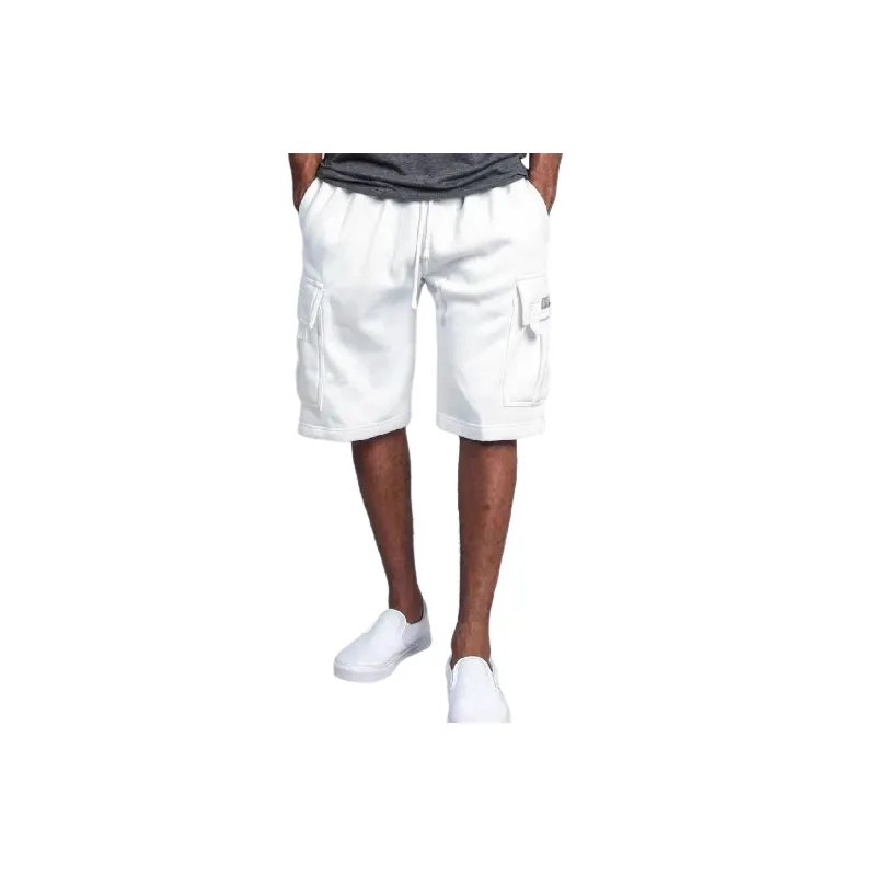 Casual Loose Cotton Blended Fabric Cargo Shorts-3