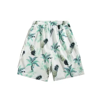Simple Retro Polyester Casual Shorts