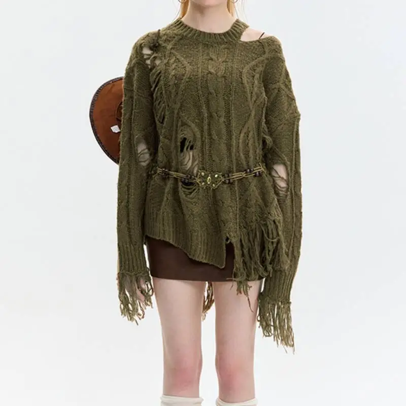 Simple Basics Acrylic Fibres Sweater Women-2