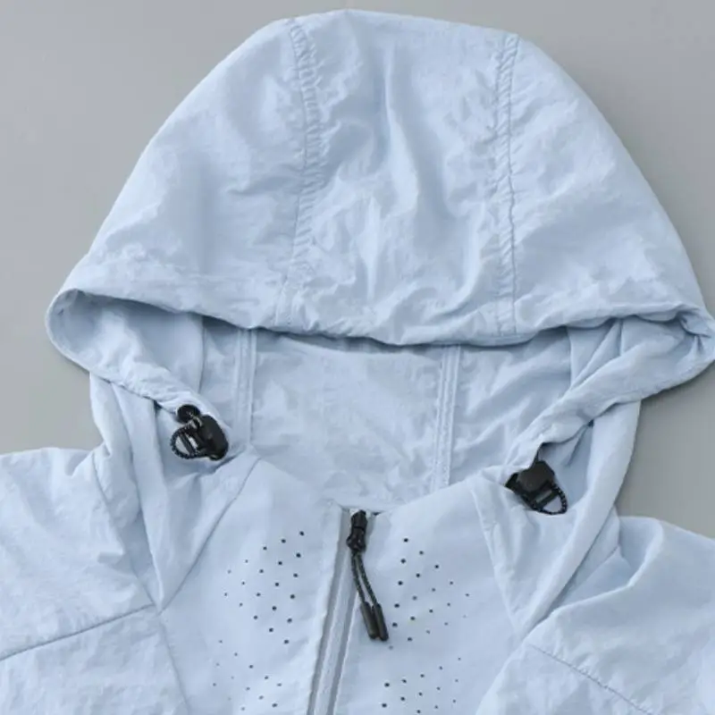 Basics Loose Nylon Sun Protective Clothing Unisex-5