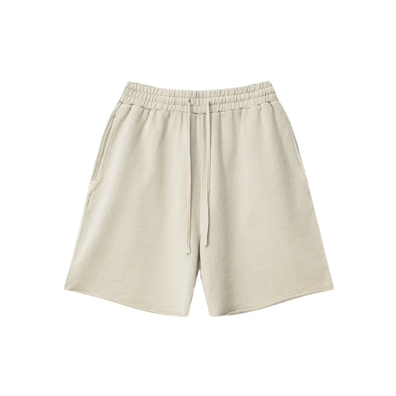 Fashionable Plain Cotton Casual Shorts-6