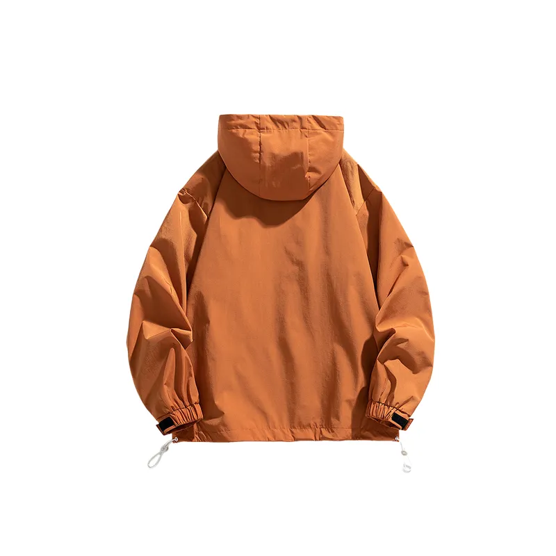 Retro Loose Blended Synthetic Fabrics Outdoor Jacket-7