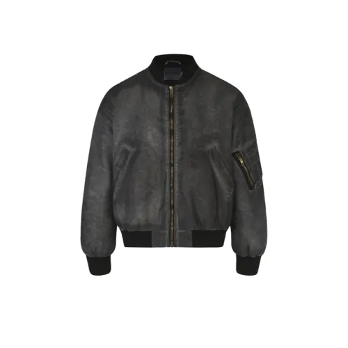 Thickened Dyeing Distressed Street Flying Jacket