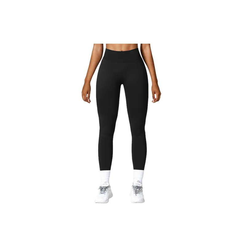 Plain Sporty Nylon Leggings Women-4