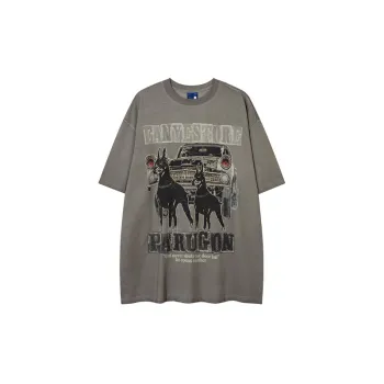 Casual Old Washed Short Sleeved T Shirt