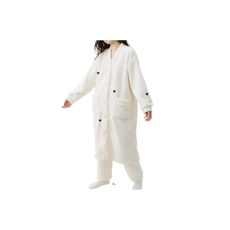 Simple Heart Pajama Sets-0