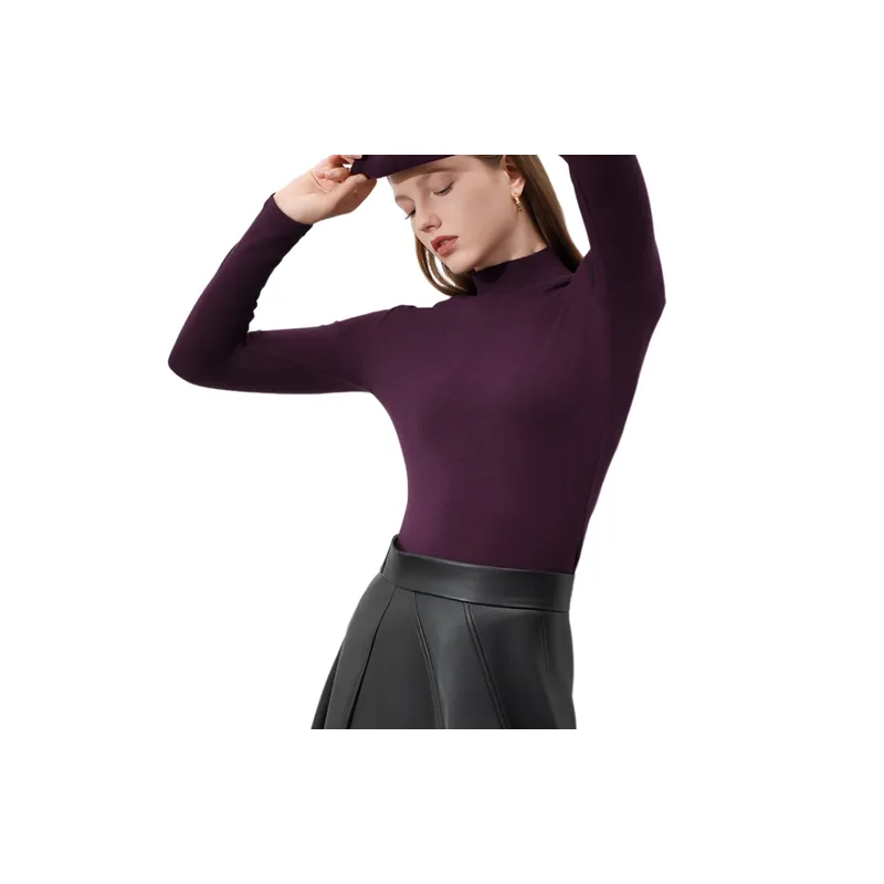 Fashionable Plain Rayon Sweater Women-1