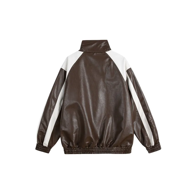 Fashionable Glamorous Leather Jacket-1