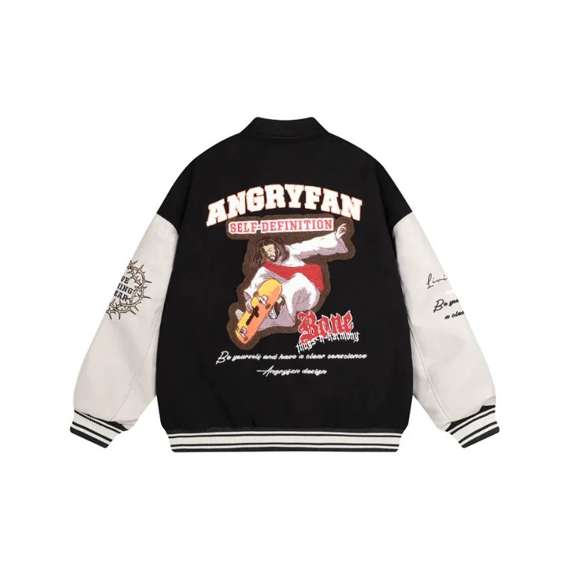 Casual Simple Baseball Jersey-1
