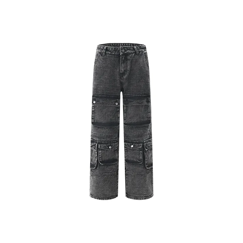 Distress Loose Jeans-0
