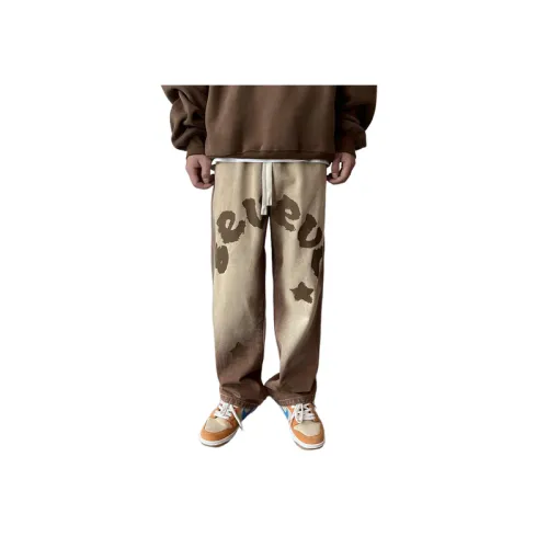 Hip-Hop Distressed Loose Casual Gradient Versatile Trousers