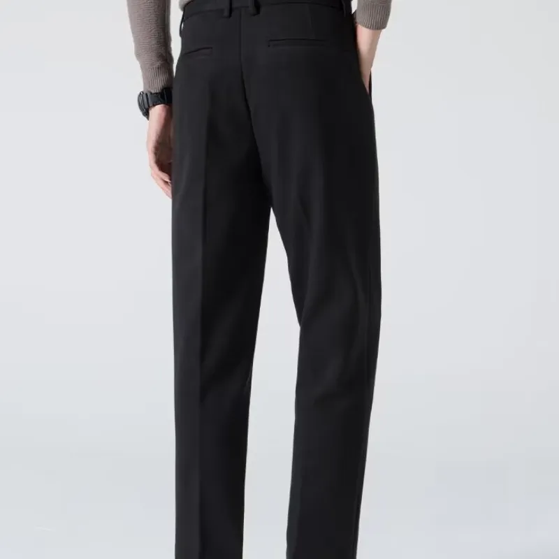 Simple Basics Woolen Fabric Suit Trousers-2