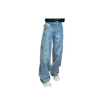 Casual Loose Straight Leg Jeans Women