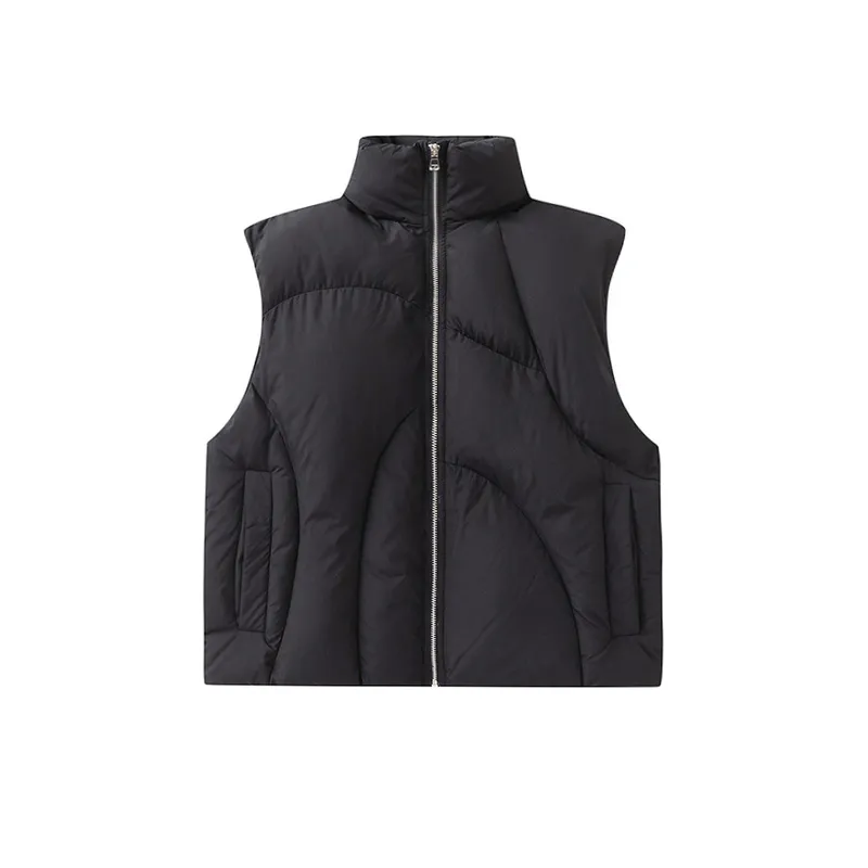 New Street Irregular Arc Warmth retaining Jacket-0