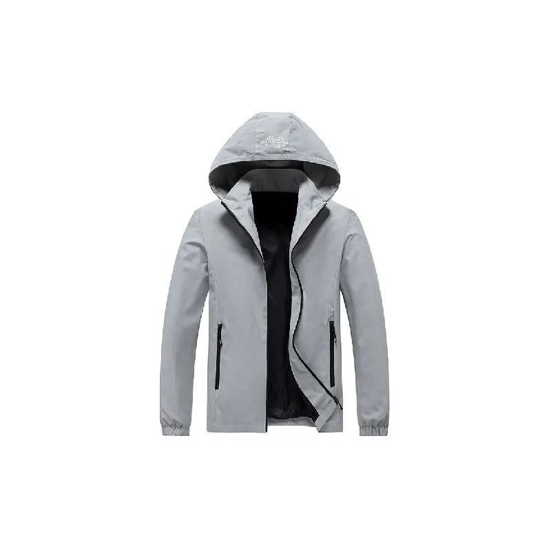Casual Funky Loose Blended Synthetic Fabrics Jacket-0