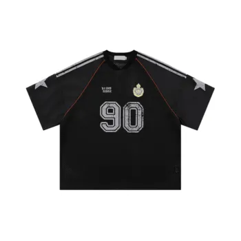 Mesh Graffiti Rugby T Shirt