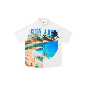 West Coast Seaside Print Shirt