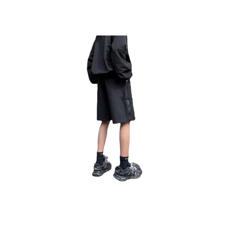 Functional Zipper Casual Pants-1