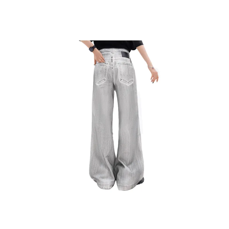 Loose All Match Casual Old Jeans-3