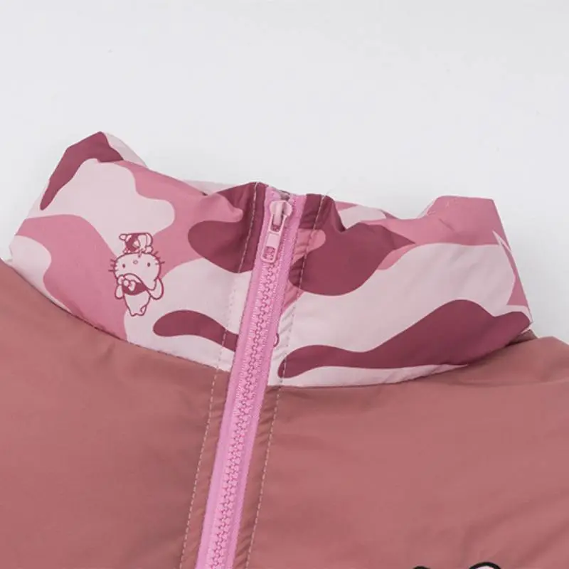 Cartoon Warm Blended Synthetic Fabrics Quilted Jacket-4