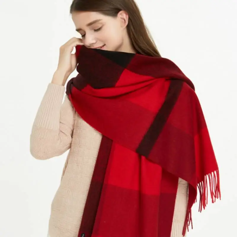 Retro Plaid Shawl-6