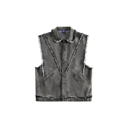 Tide Burlap Denim Vest