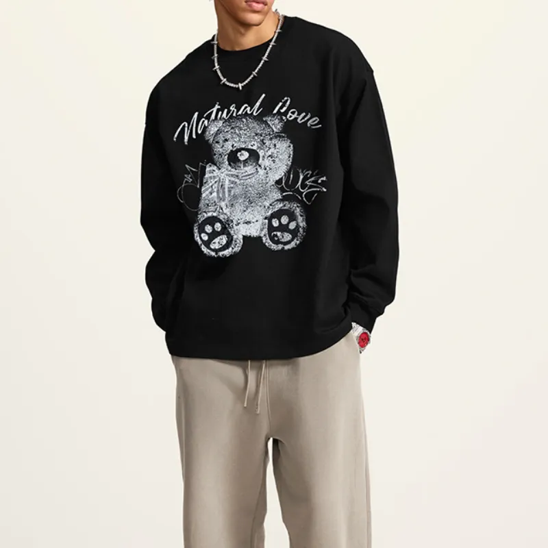 Washed Loose 100% Cotton T Shirt-1