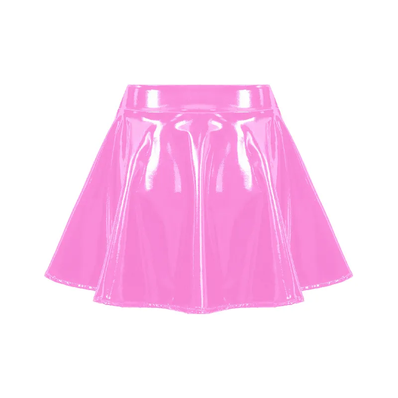 Fashionable Basics PU Leather Skirt Women-6