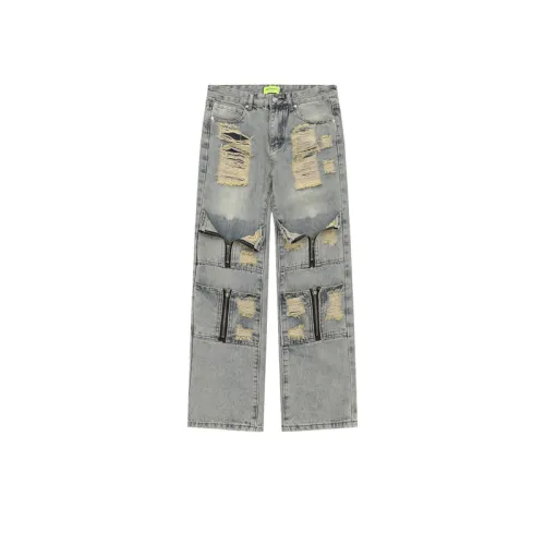 Hip Hop High Street Worn Jeans