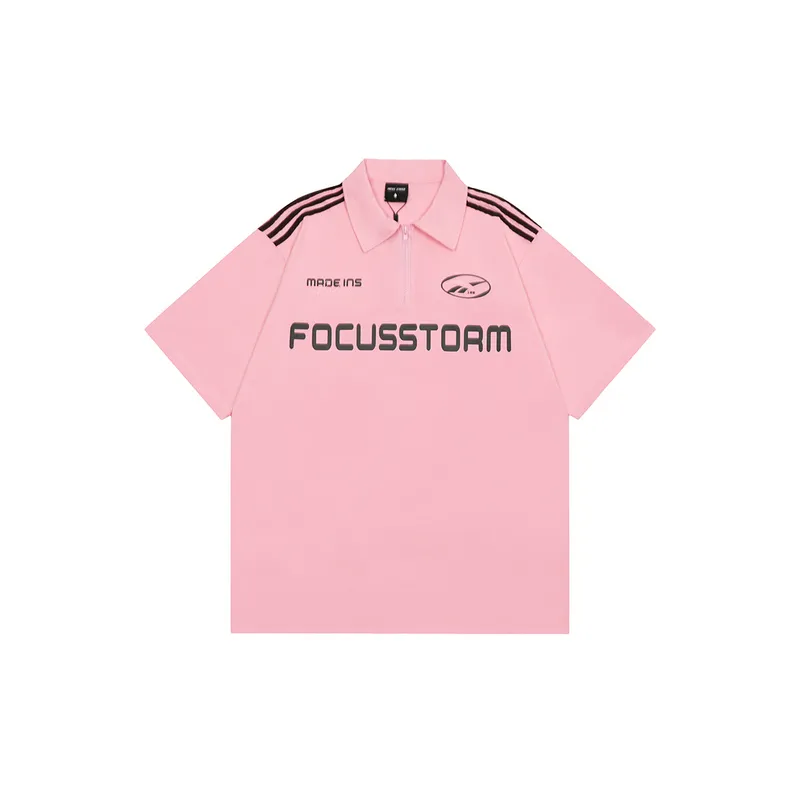 College Style Loose Couple T Shirt-0