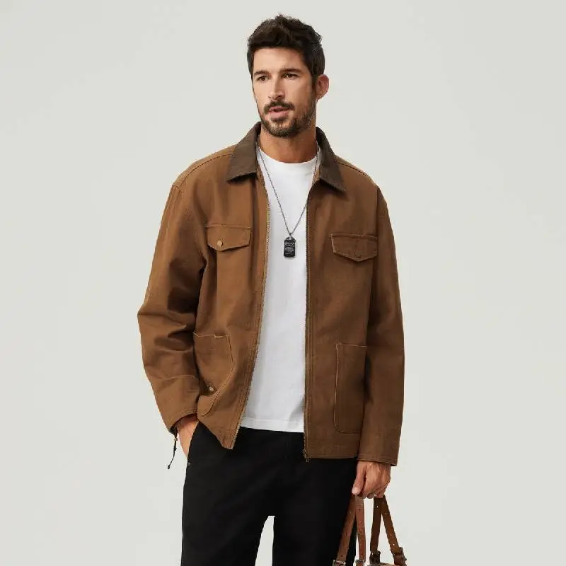 Retro Plain Jacket-9