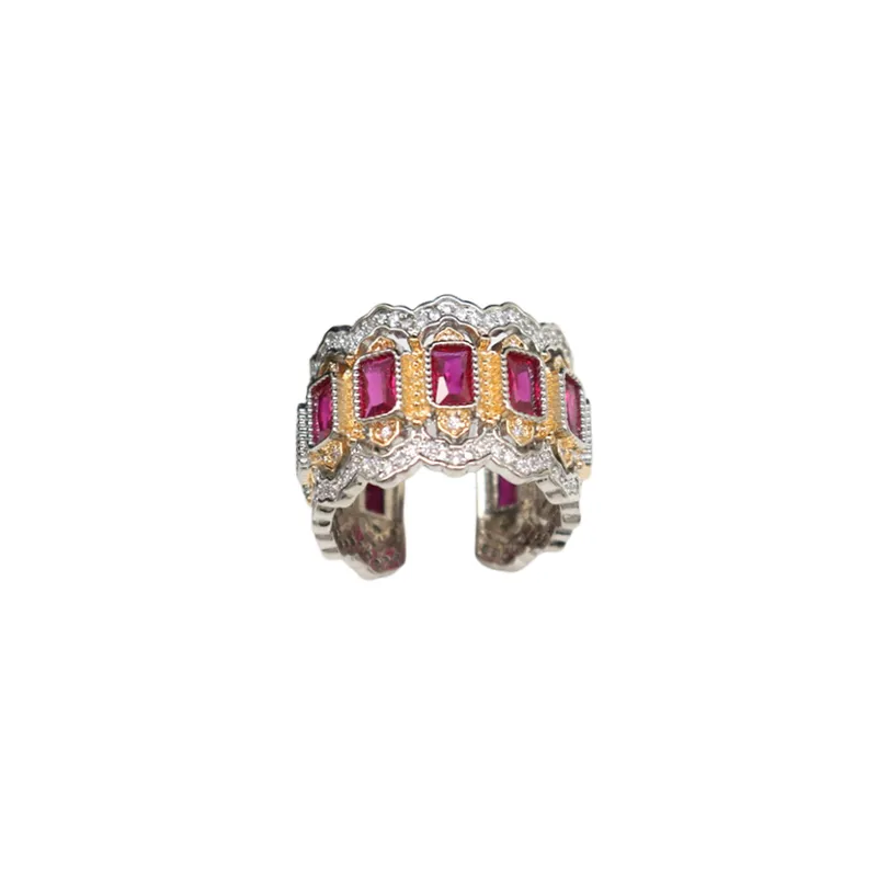 Retro Palace Emerald Ring-0