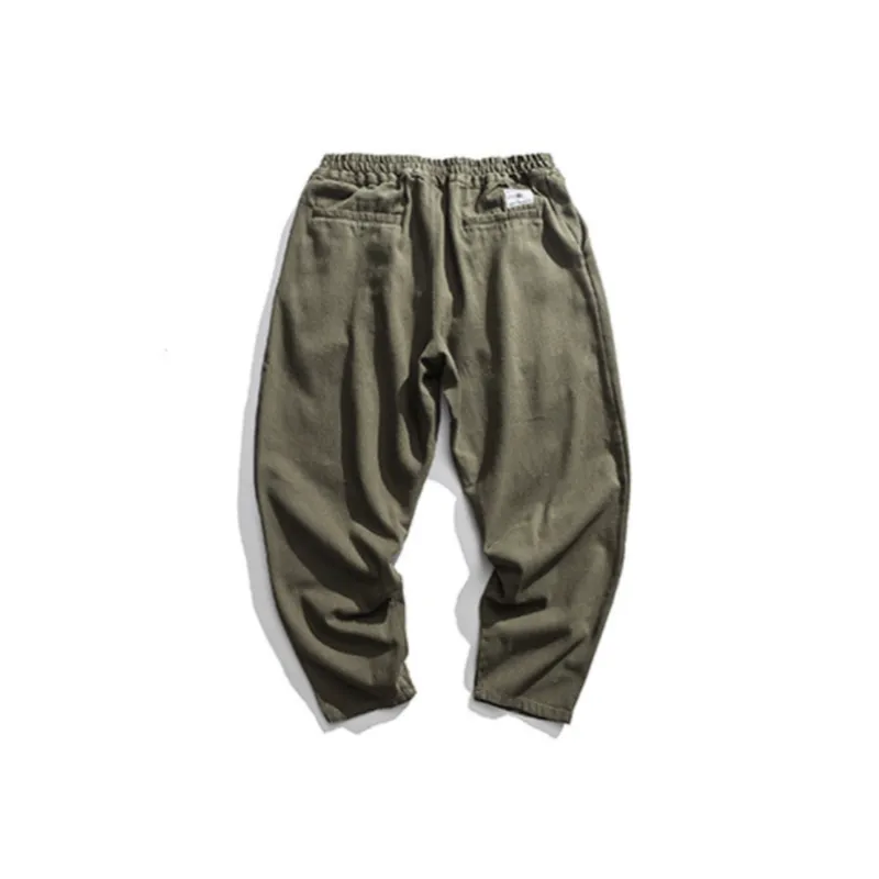 Loose Solid Color Versatile Trousers-8