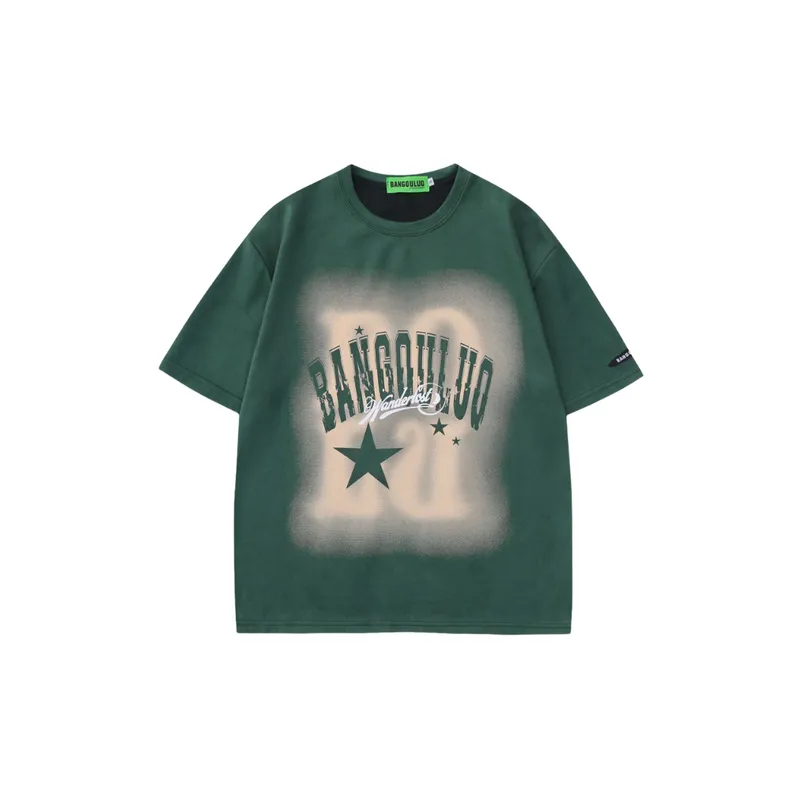 Retro Trendy Short Sleeved T Shirt-6