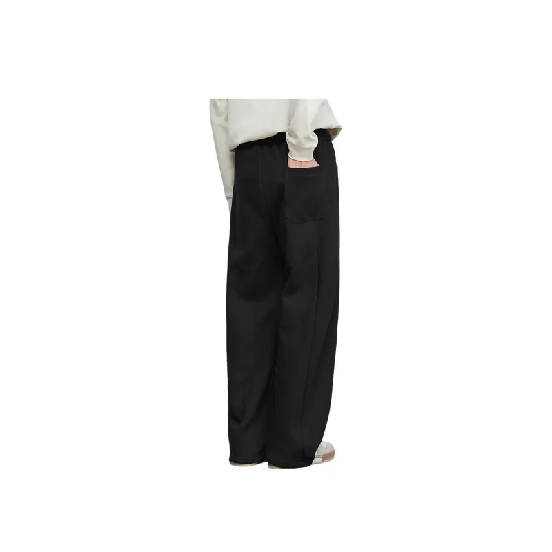 Basics Loose Cotton Blended Fabric Casual Pants-3